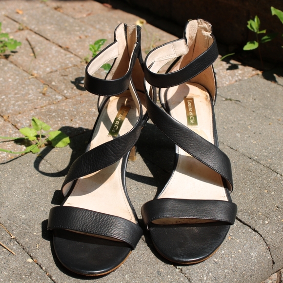 Louise et cie strappy heel with gold zipper - Picture 3 of 7